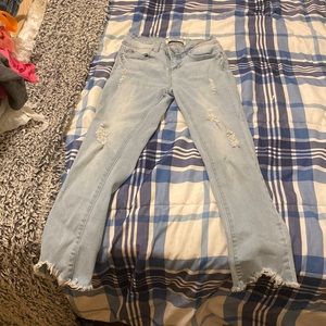 Sky Blue Ripped Jeans